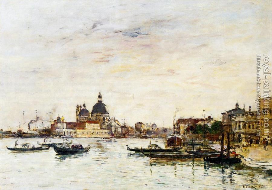 Eugene Boudin : Venice, the Mole at the Entrance of the Grand Canal